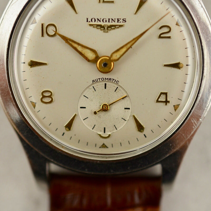 1952年　ヴィンテージ ロンジン 自動巻き　カラトラバ　腕時計　参考番号6322-1 Cal.22A スチール製