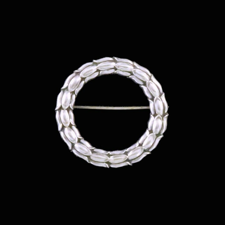 ジョージジェンセン　スターリングシルバー　ブローチ　#301　シグヴァルド・ベルナドッテ　1933-44年代の刻印