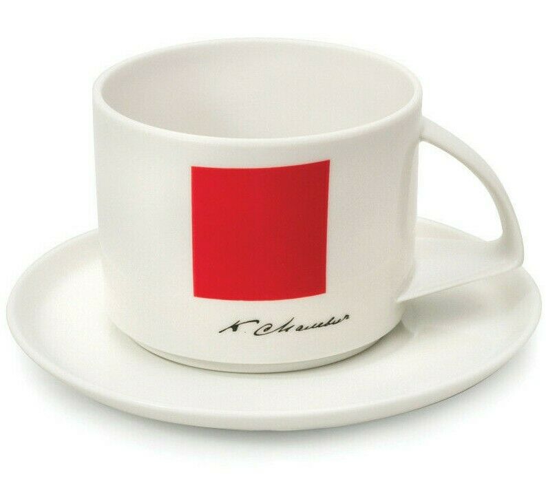 Malevich Red Square Teacup & Saucer by Imperial Porcelain Factory, Lomonosov,LFZ
