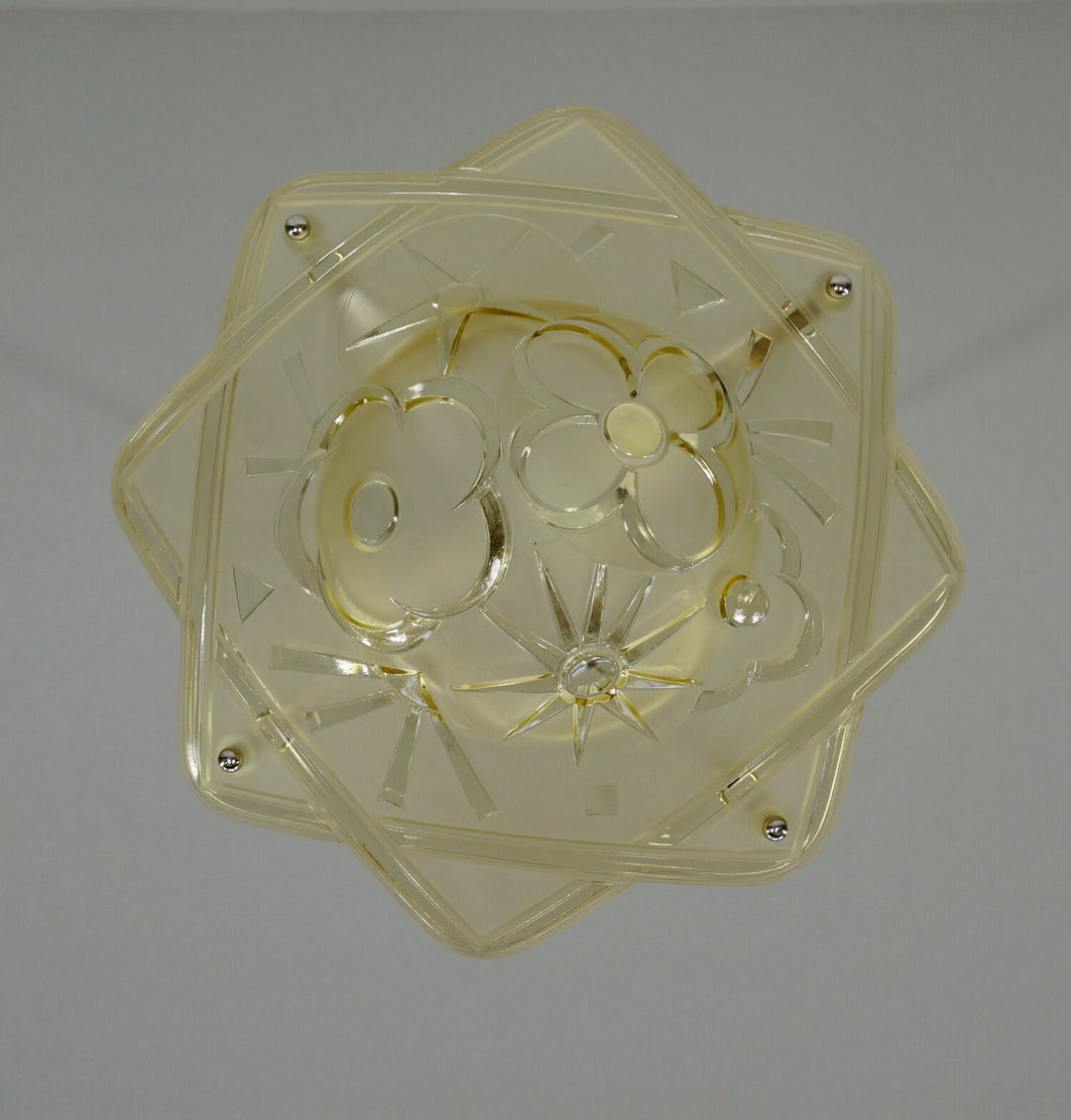 DEGUE : FRENCH 1930 ART DECO CHANDELIER ... pendant lustre lamp lampe muller era