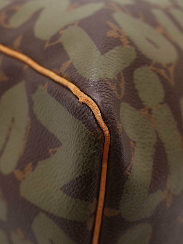 AUTH LOUIS VUITTON KEEPALL 50 TRAVEL HAND BAG MONOGRAM GRAFFITI M92196
