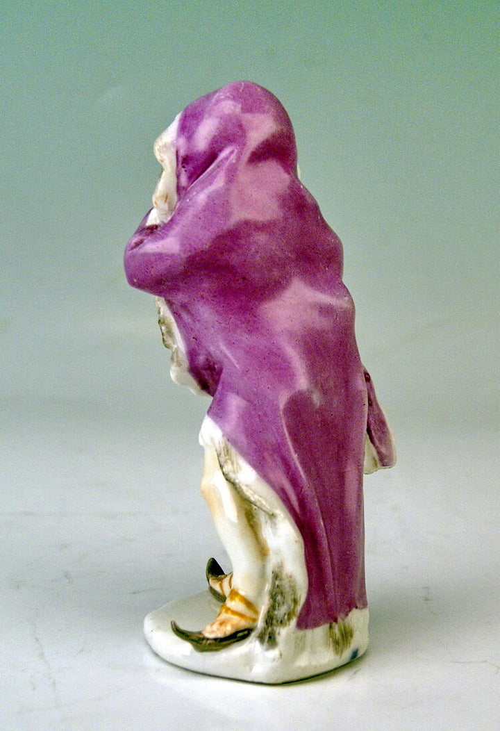 MEISSEN JAHRESZEITEN FIGUR PUTTO ALS WINTER CHERUB KÄNDLER MNR: A71 UM 1760