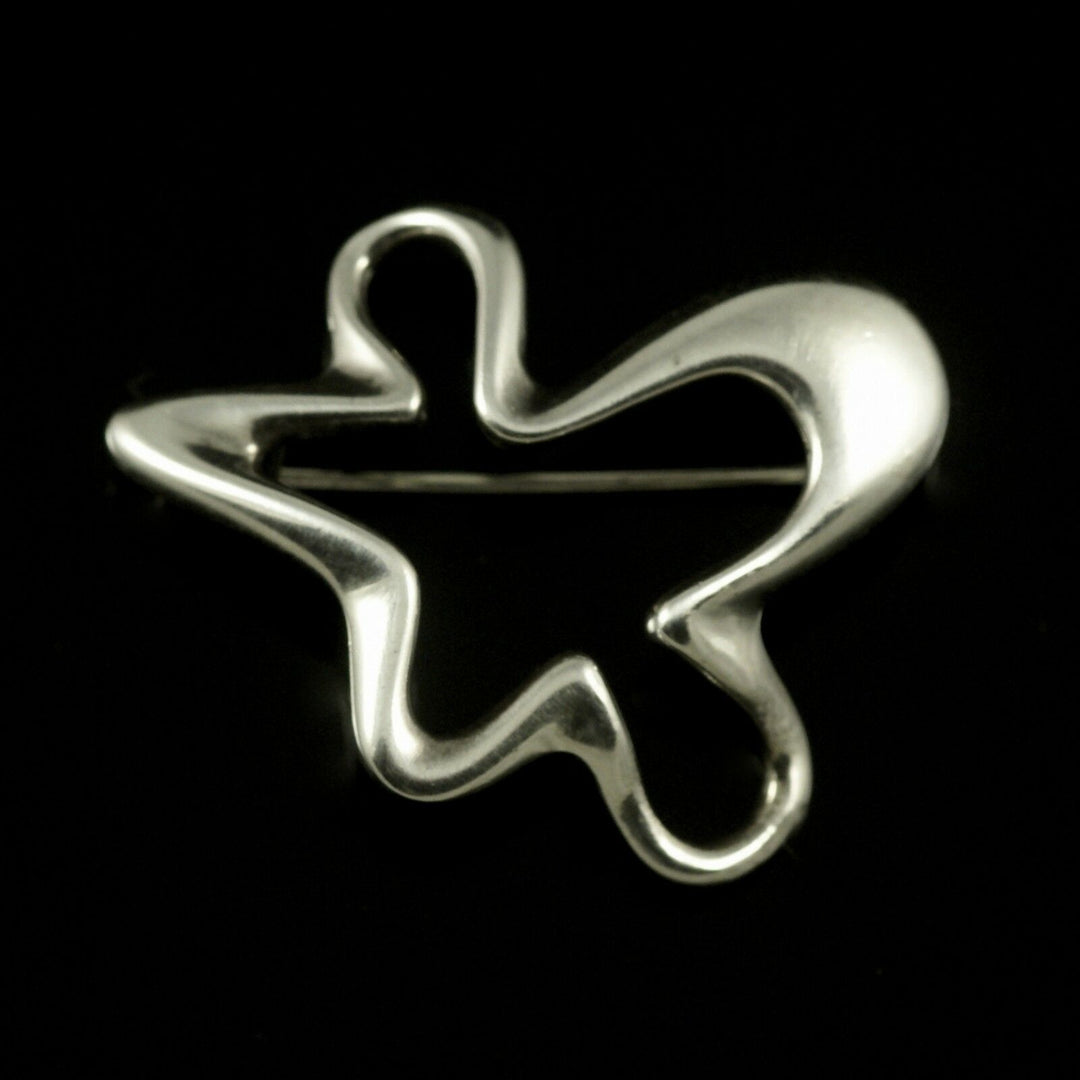 Georg Jensen Sterling Silver Brooch - Splash - #321 - Henning Koppel
