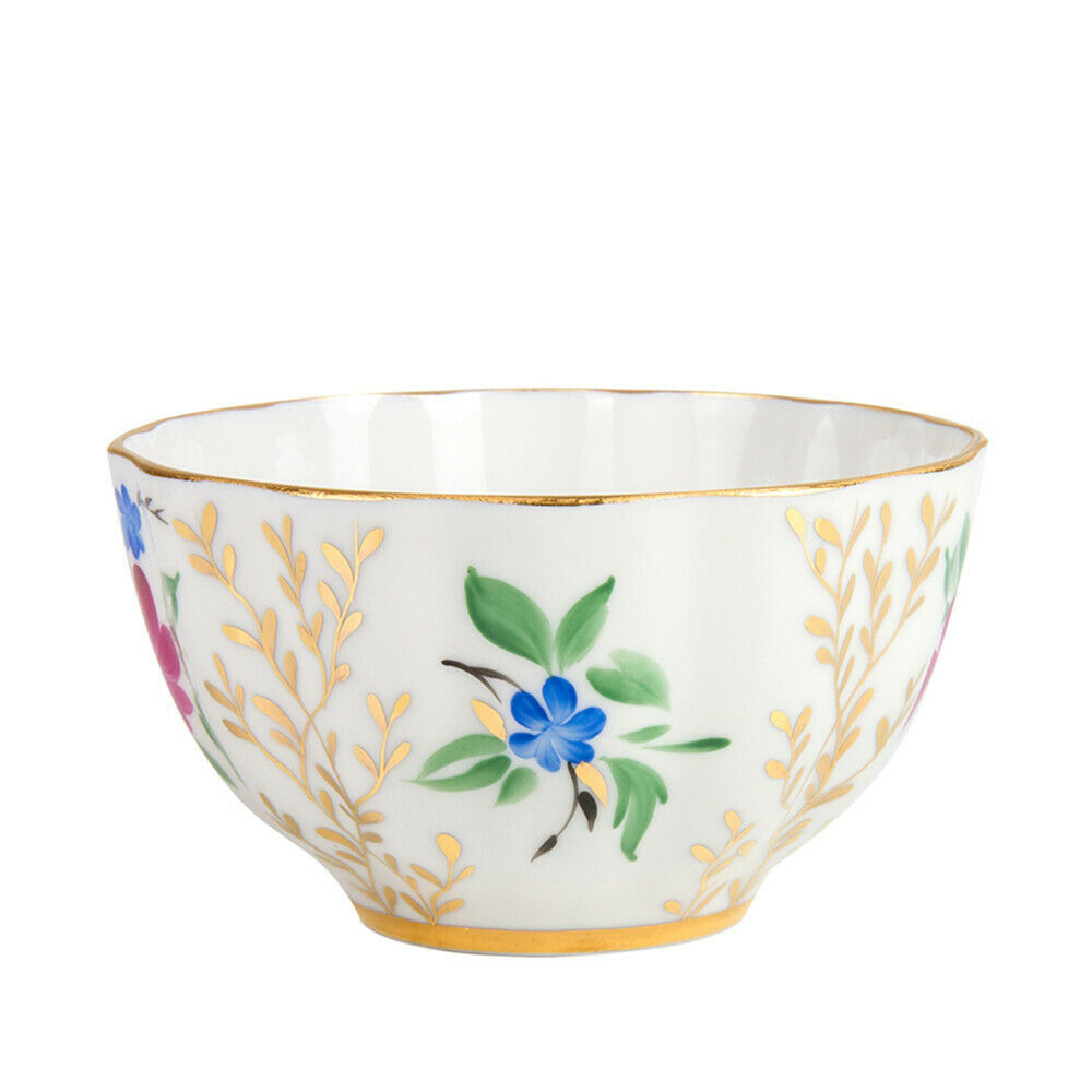 Golden Grass Teacup w/ Saucer by Imperial Porcelain Russian Lomonosov LFZ IFZ