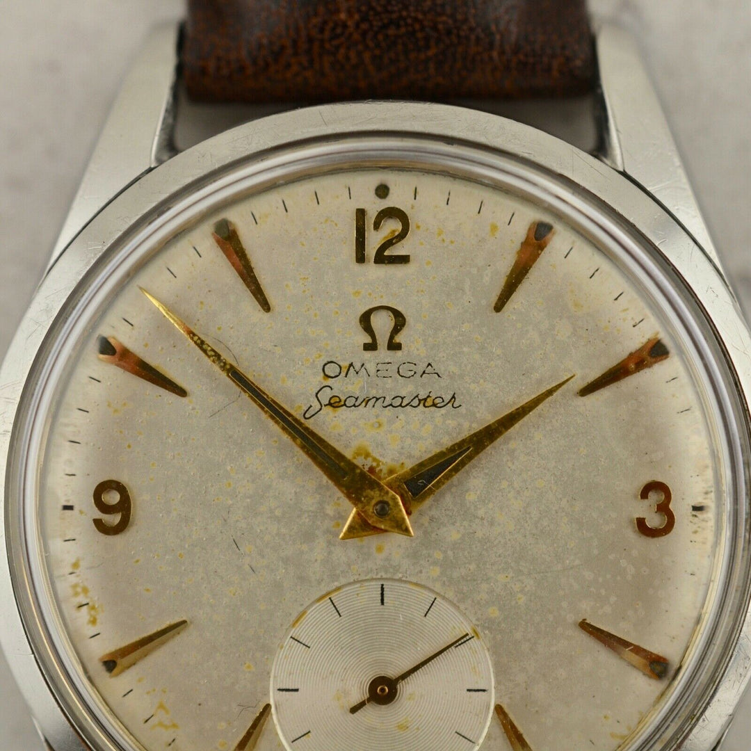 C.1958 ヴィンテージ オメガ シーマスター ジャンボ 「ランチェロ」腕時計 Ω267 型番CK 2937-5 スチール製