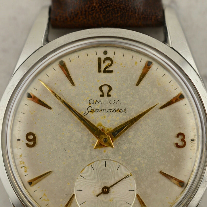 C.1958 ヴィンテージ オメガ シーマスター ジャンボ 「ランチェロ」腕時計 Ω267 型番CK 2937-5 スチール製