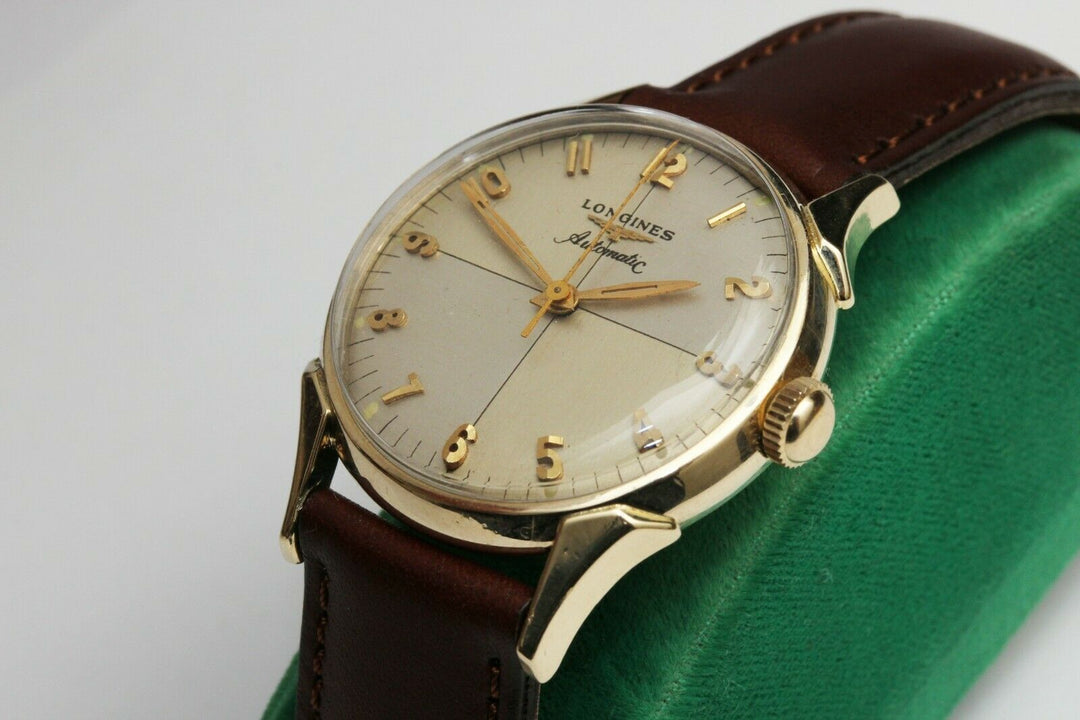 1957年製　10K　ロンジン  ツートンゼファーダイヤル 自動巻きヴィンテージ腕時計 19AS