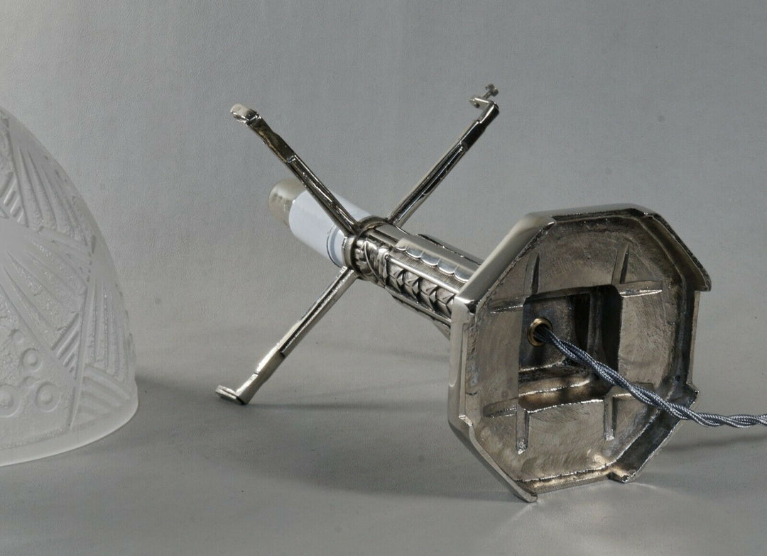 MAYNADIER & DAUM: rare French 1930 art deco lamp ..... muller sabino era France