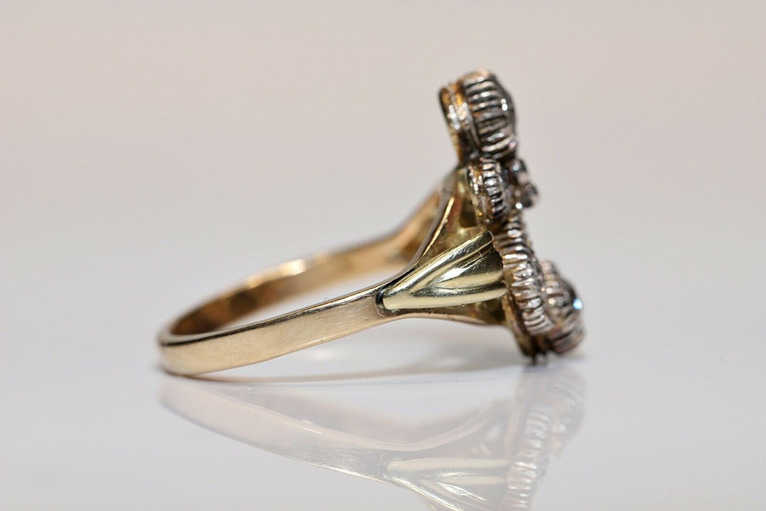 ヴィクトリアン 14K ナチュラルダイヤモンドのリング