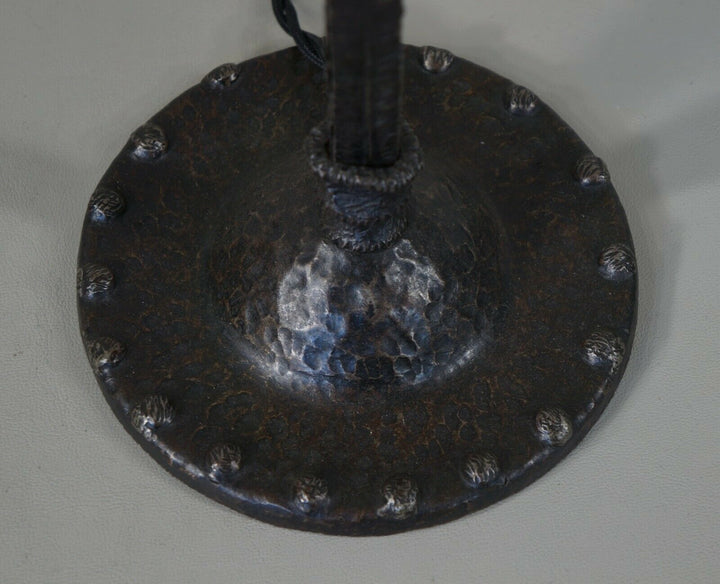 SCHNEIDER : FRENCH 1930 ART DECO LAMP .... wrought iron ............ 1925 France