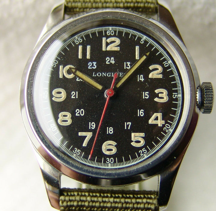ヴィンテージ　第二次世界大戦期　34mm ロンジン　パイロット　ミリタリー　アワード 腕時計　1942-1951