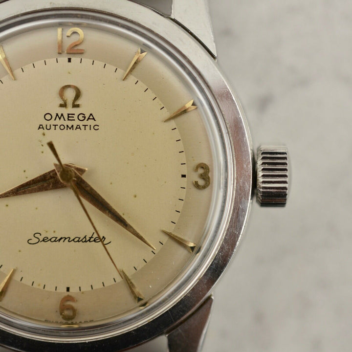 C.1956 ヴィンテージ オメガ シーマスター 自動式 腕時計 Cal. Ω 501 型番2846/2848 スチール製