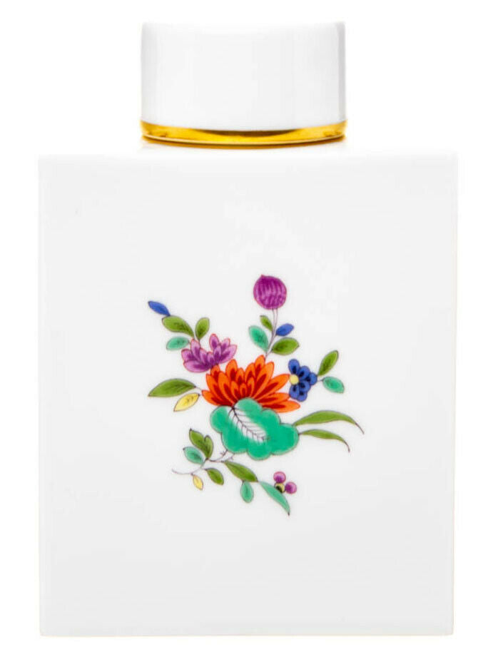 Teedose mit Storchdekor Meissen Neuer Ausschnitt 1. Wahl nach 1970