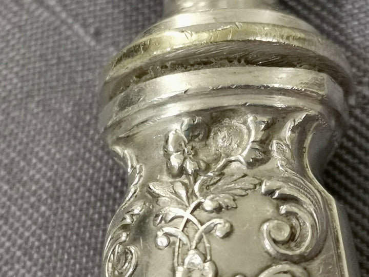Solid Silver Puiforcat Modern Foliage Covered Service A Fish l2
