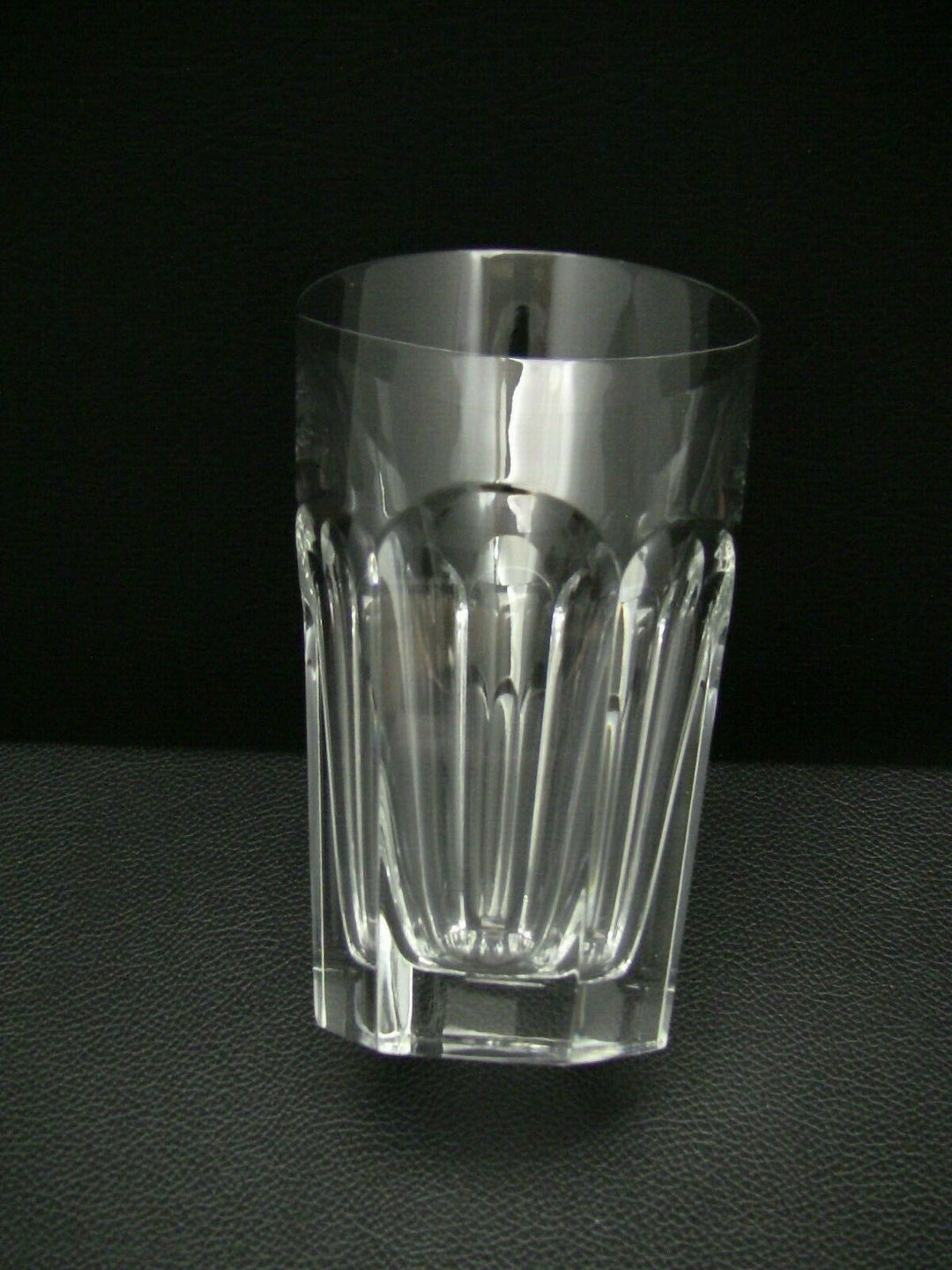 Baccarat Crystal HARCOURT 12 oz Tumblers Glasses 5 1/4" Thick Base / Set of 4