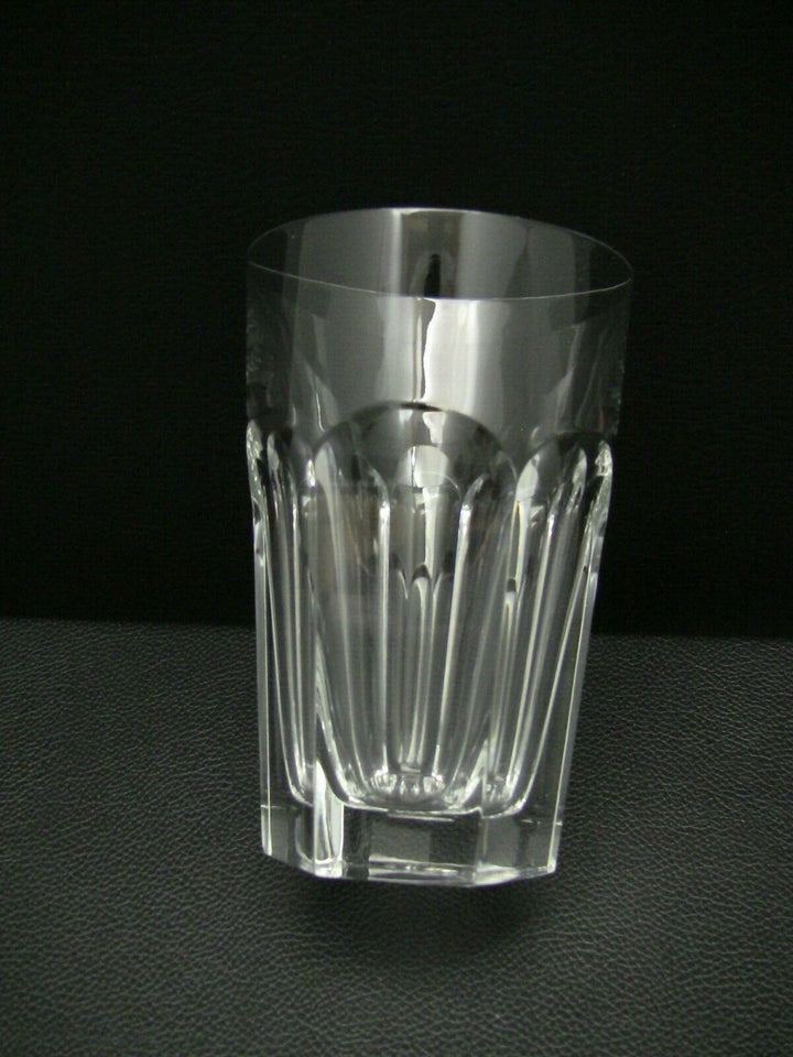 Baccarat Crystal HARCOURT 12 oz Tumblers Glasses 5 1/4" Thick Base / Set of 4