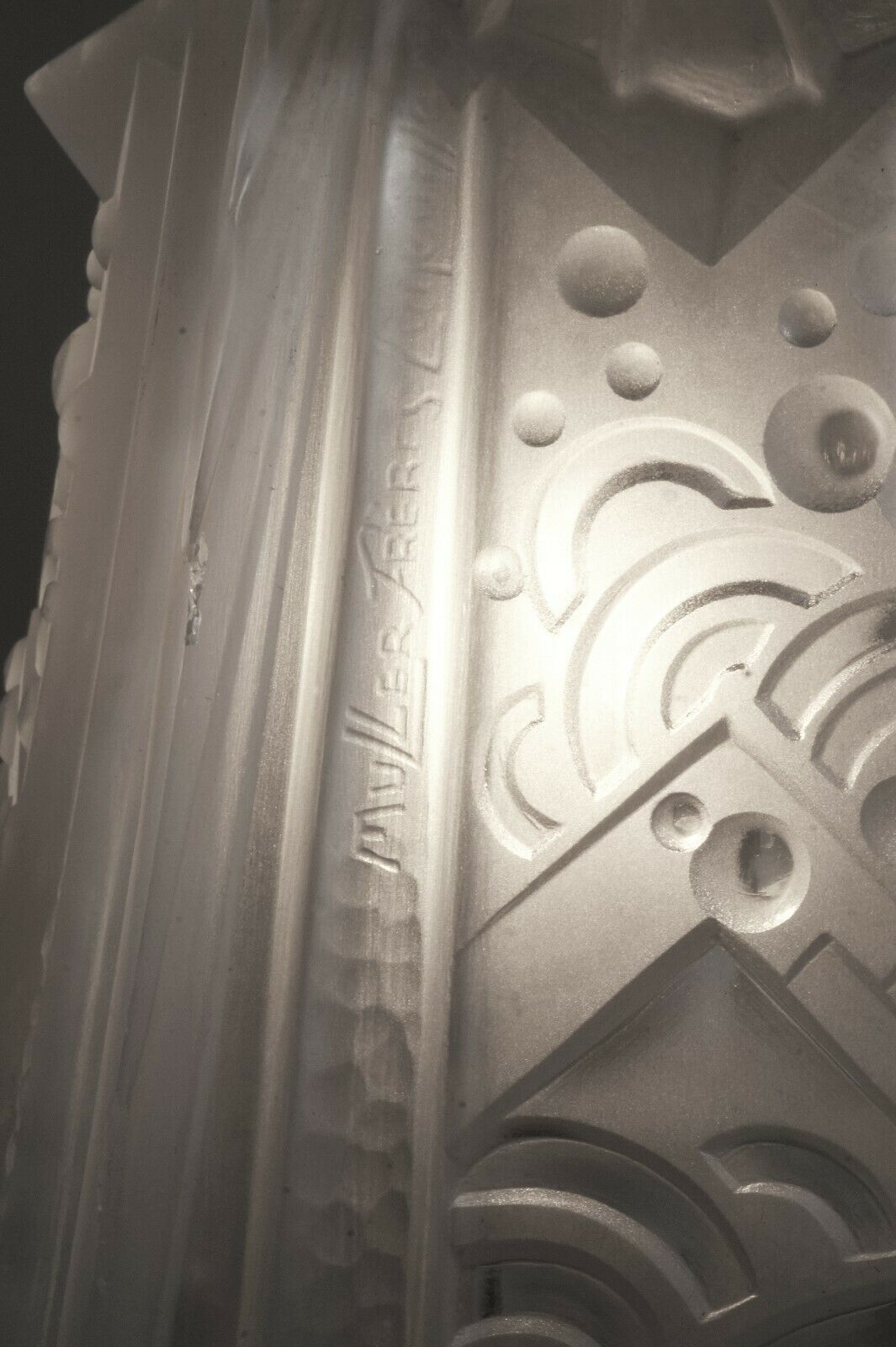 ミューラー兄弟　フランス　アールデコ調　マッシュルーム型ランプ　1930年