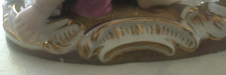 マイセン人形/フィギュリン　チョコレート職人の天使 四大元素シリーズ『火の寓意』ヨハン・ヨアヒム・ケンドラー原型作（1860年ころ）