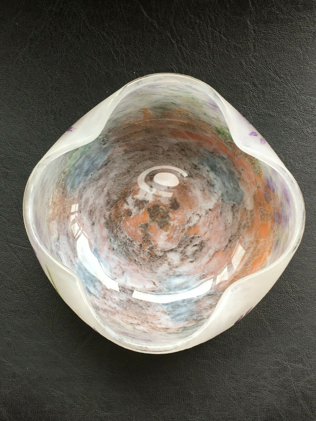 ドーム兄弟(DAUM NANCY)　大根の花のボウル　1900年代　アールヌーボー作品