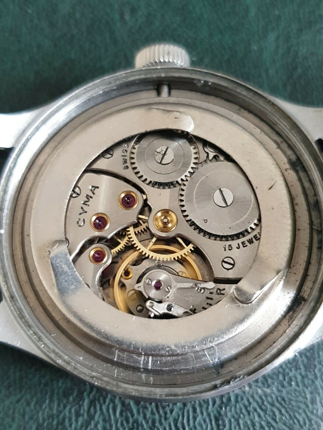 Vintage CYMA Dirty Dozen Military WW2 Watch. Swiss. Lovely Example.