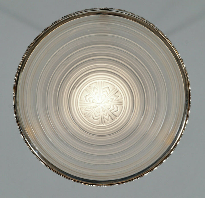 LELEU : FRENCH 1930 ART DECO CHANDELIER .......... 1935 pendant lamp muller era