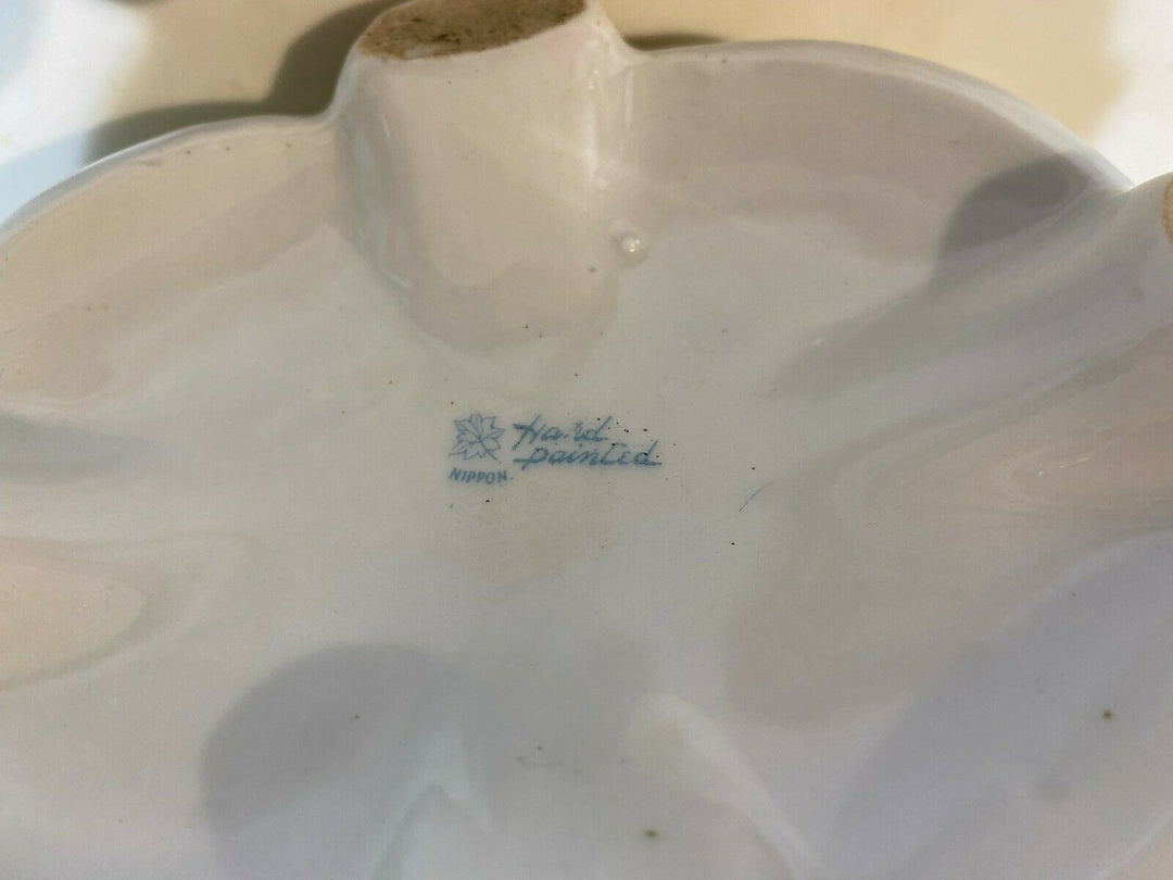 オールドノリタケ メイプルリーフ印 ピンクローズの花瓶