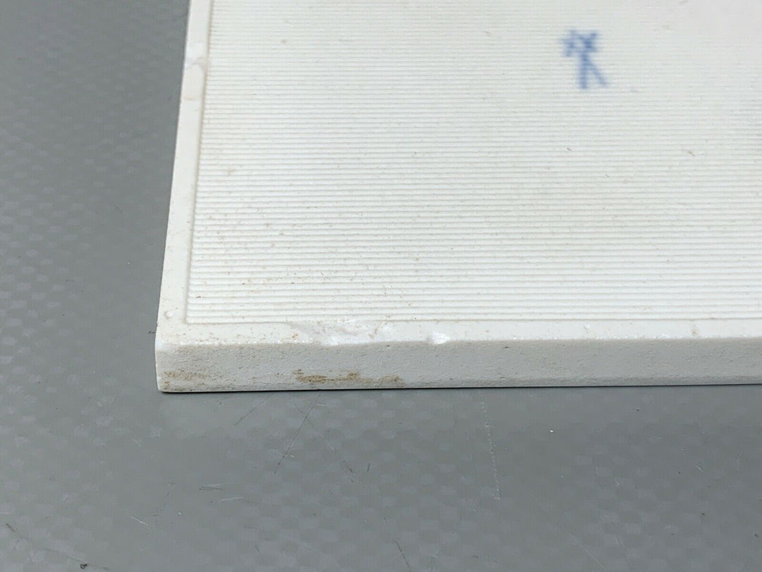 MEISSEN FLIESE KACHEL JAGD WILDSCHWEIN WILDMALEREI NACH RIDINGER 10x10cm 1.WAHL