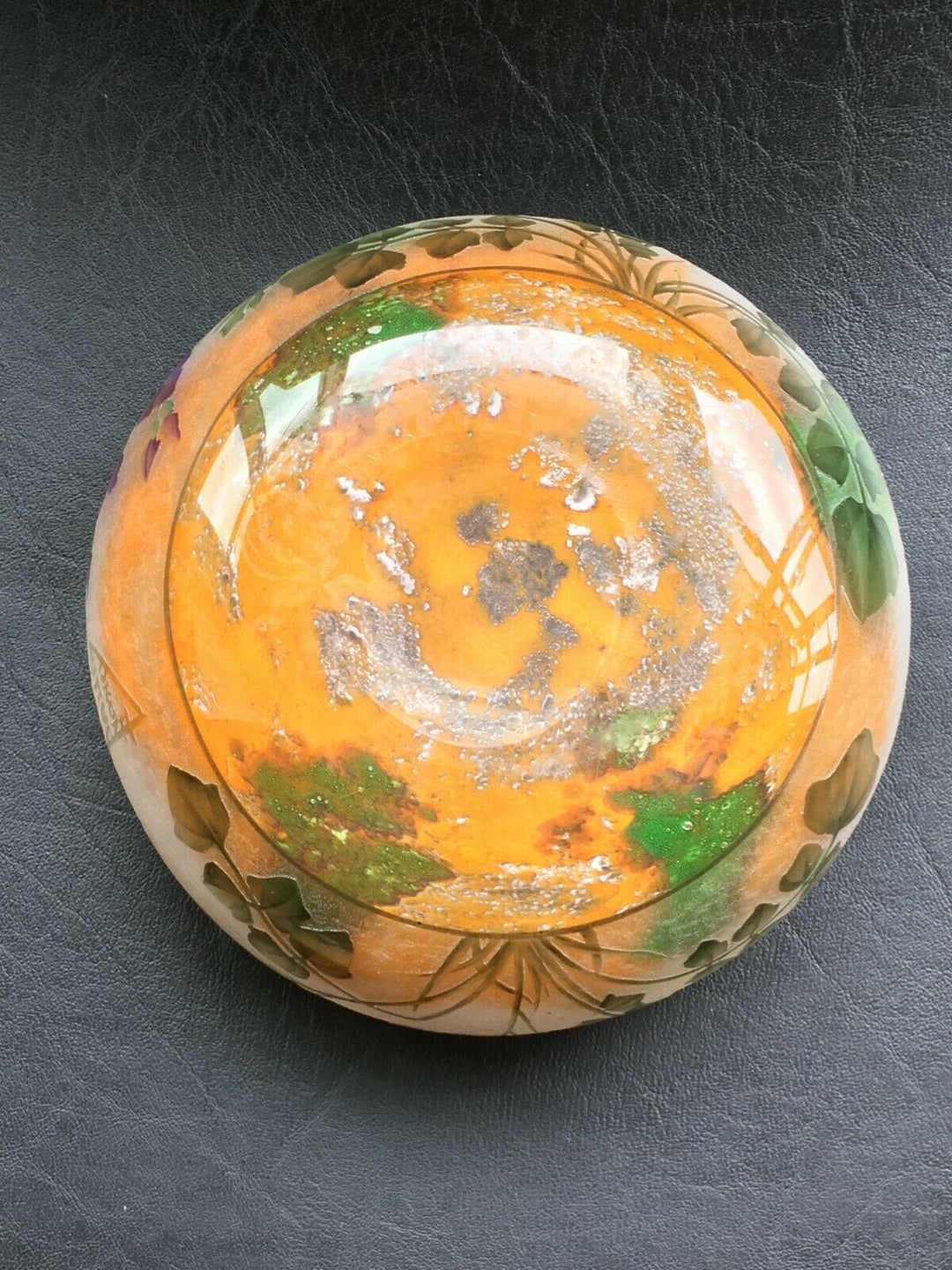 ドーム兄弟(DAUM NANCY)　大根の花のボウル　1900年代　アールヌーボー作品