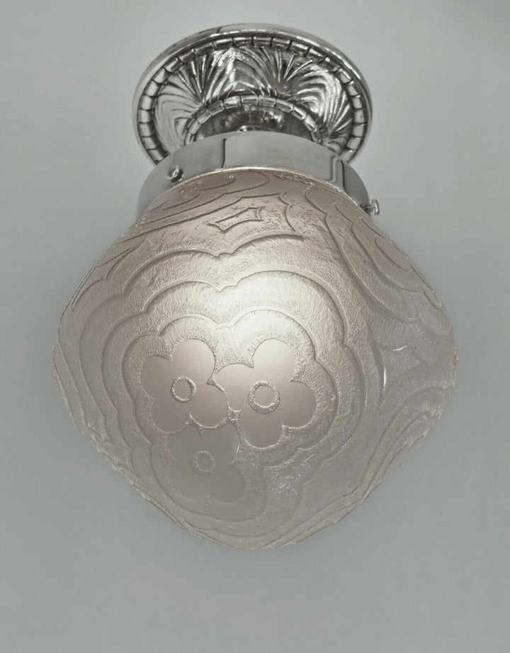 NOVERDY : FRENCH ART DECO CEILING LIGHT lamp pendant chandelier 1930 muller era