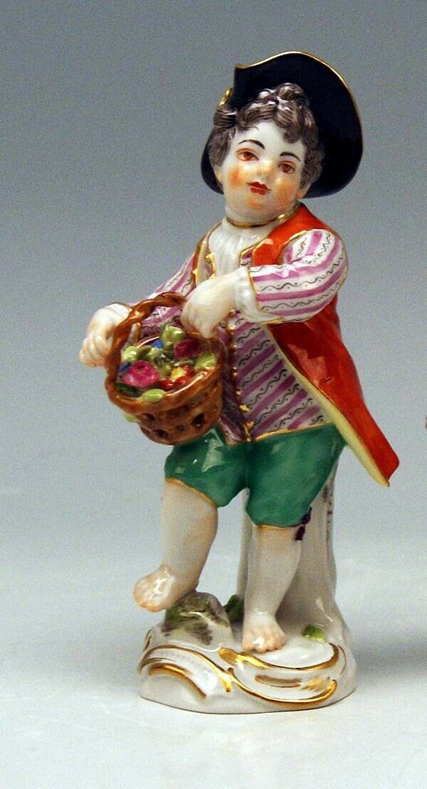 MEISSEN マイセン GÄRTNER KIND FIGUR KNABE GARDENER CHILDREN KAENDLER MNR. 60316