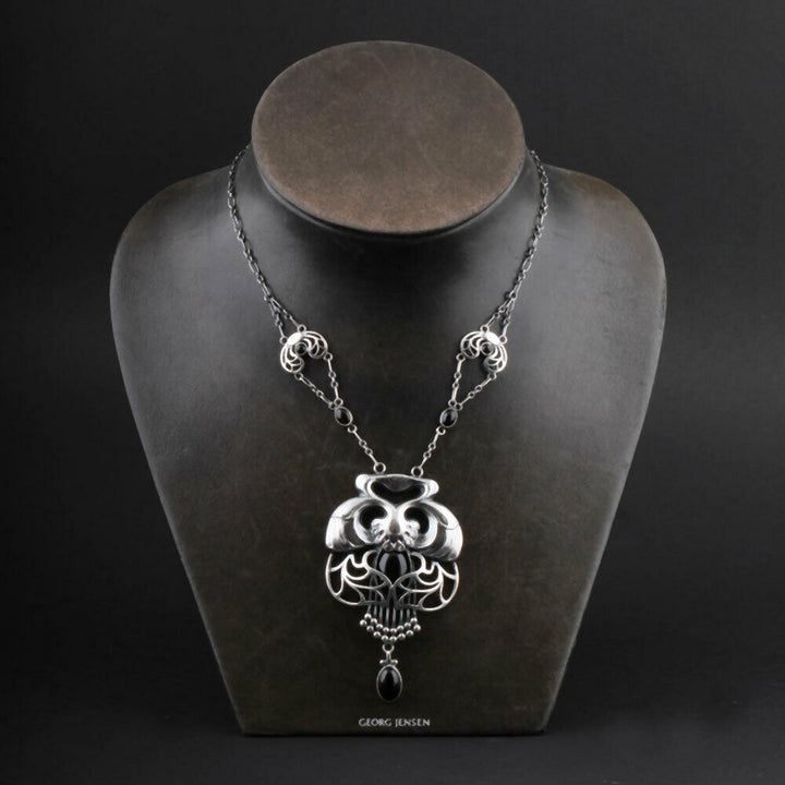ジョージジェンセン(Georg Jensen)　シルバーペンダント　ブラックアゲート　#１　2014年