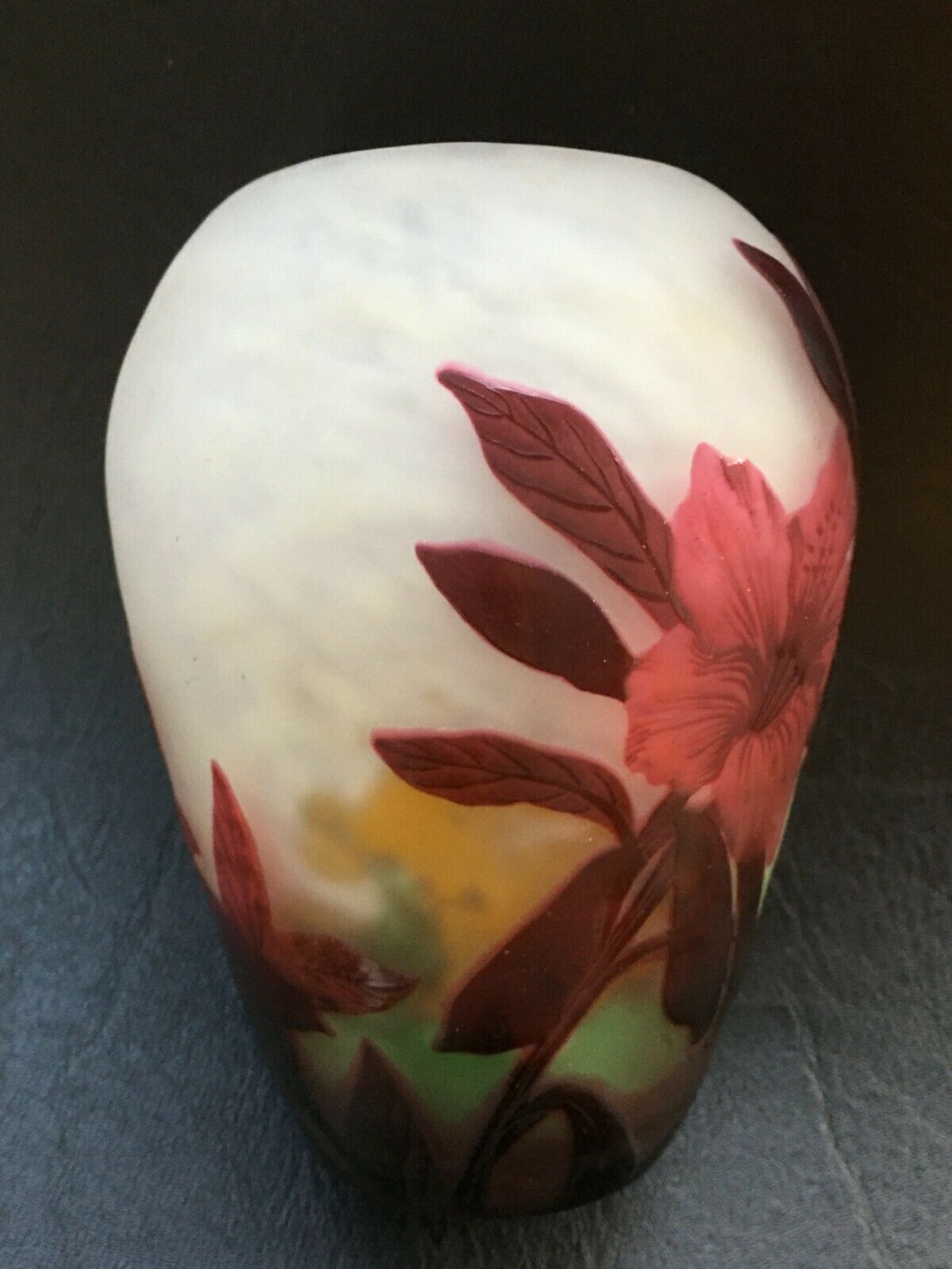 ミューラー兄弟　ハイビスカスの花瓶　1900年