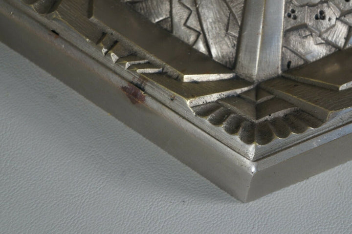 MAYNADIER & MULLER : large French 1930 art deco lamp ..... daum era france