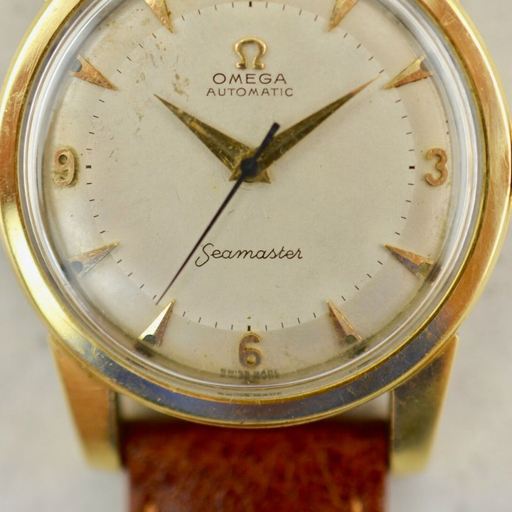 C.1952　ヴィンテージオメガ　自動式　シーマスター　オートマティック　腕時計　CAL.Ω354　型番2577　スチール製