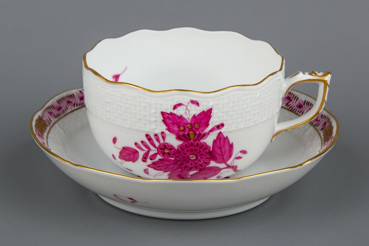 ヘレンド　アポニーピンク　カップ＆ソーサー　6客セット