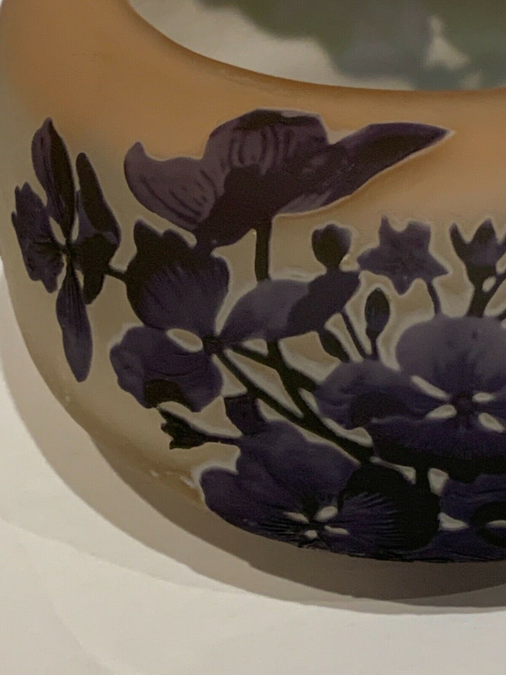 エミールガレ　紫陽花の花が描かれた器型小物入れ