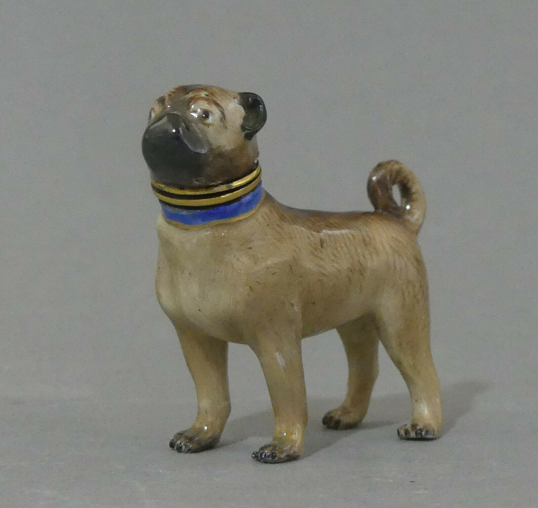 ⚔ Meissen Figur Parfümflakon Mops als Flakon seltenes Sammlerobjekt