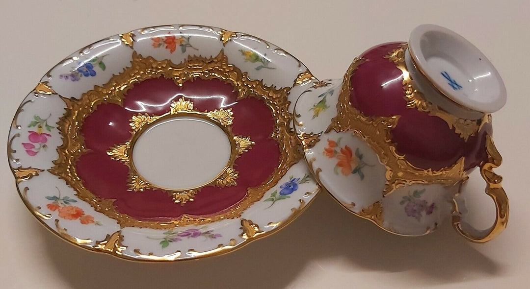 マイセン　モカセット　Bフォーム　2級品