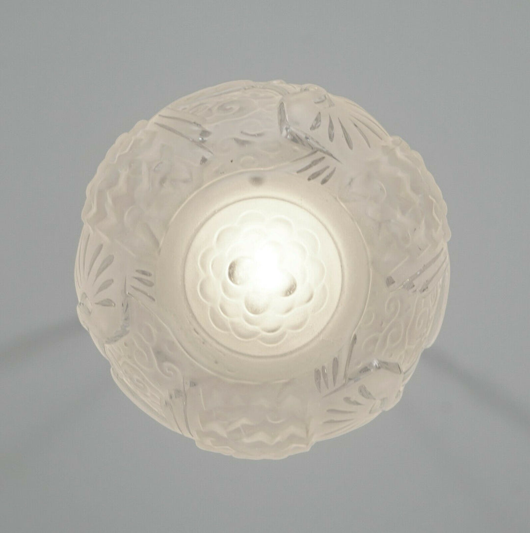 ミューラー兄弟 フレンチ・アールデコ調フラッシュマウント(クジャク)  ペア 1930年