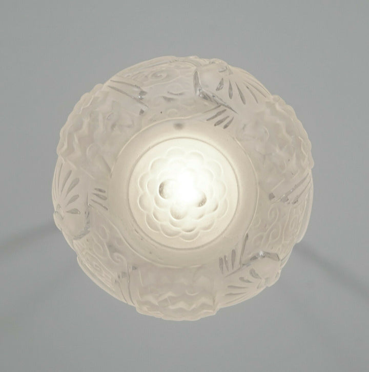 ミューラー兄弟 フレンチ・アールデコ調フラッシュマウント(クジャク)  ペア 1930年