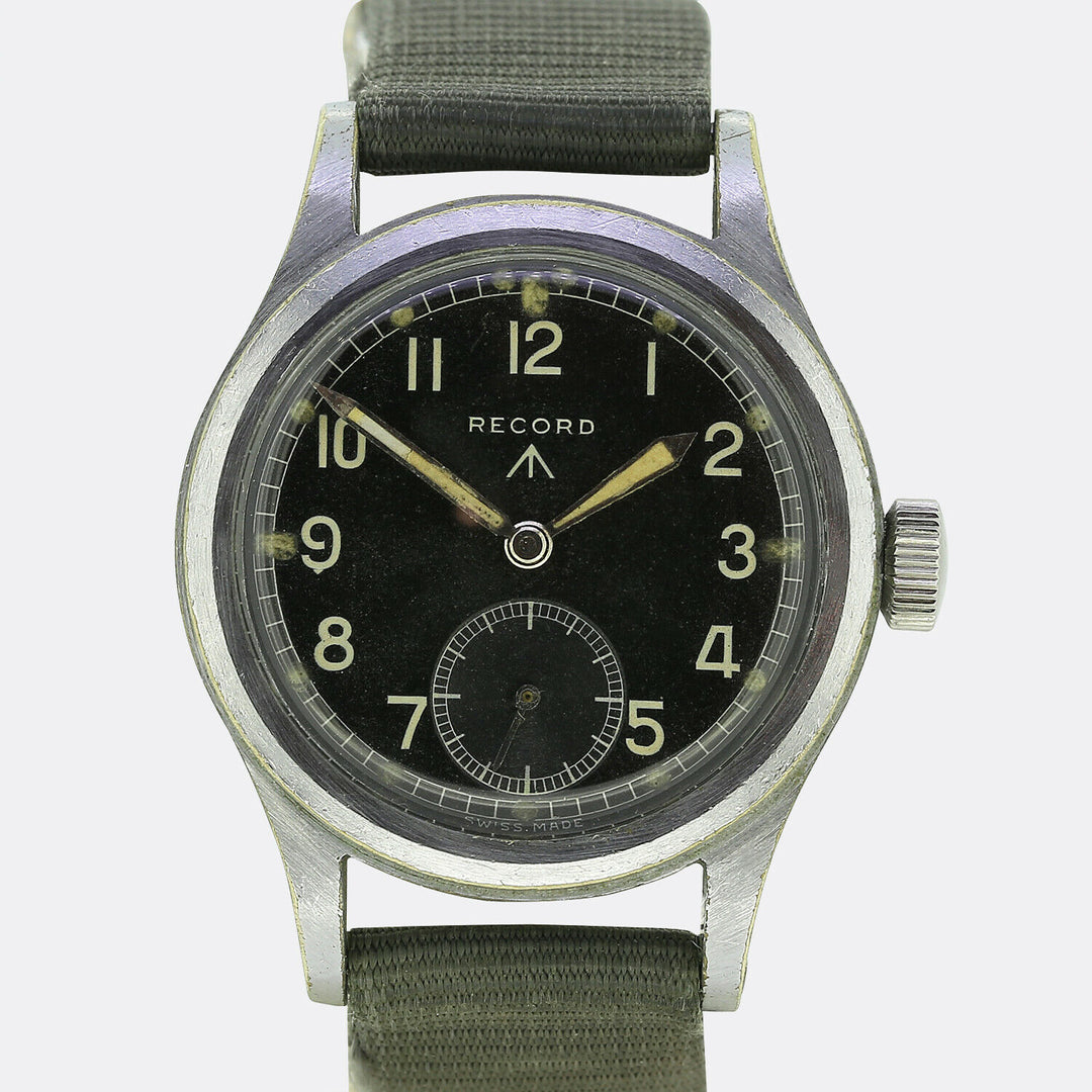 Dirty Dozen WWW Record Military Gents Wristwatch Stainless Steel