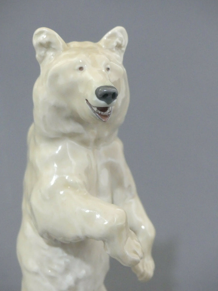 ⚔ Meissen Bär stehend Braunbär Figur V125 TOP 1.Wahl - Erich Hösel Pfeifferzeit