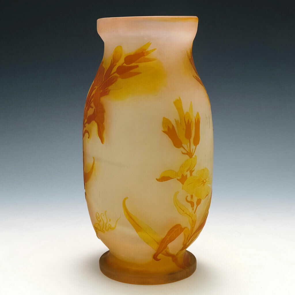 An Emile Galle Cameo Glass Vase c1900