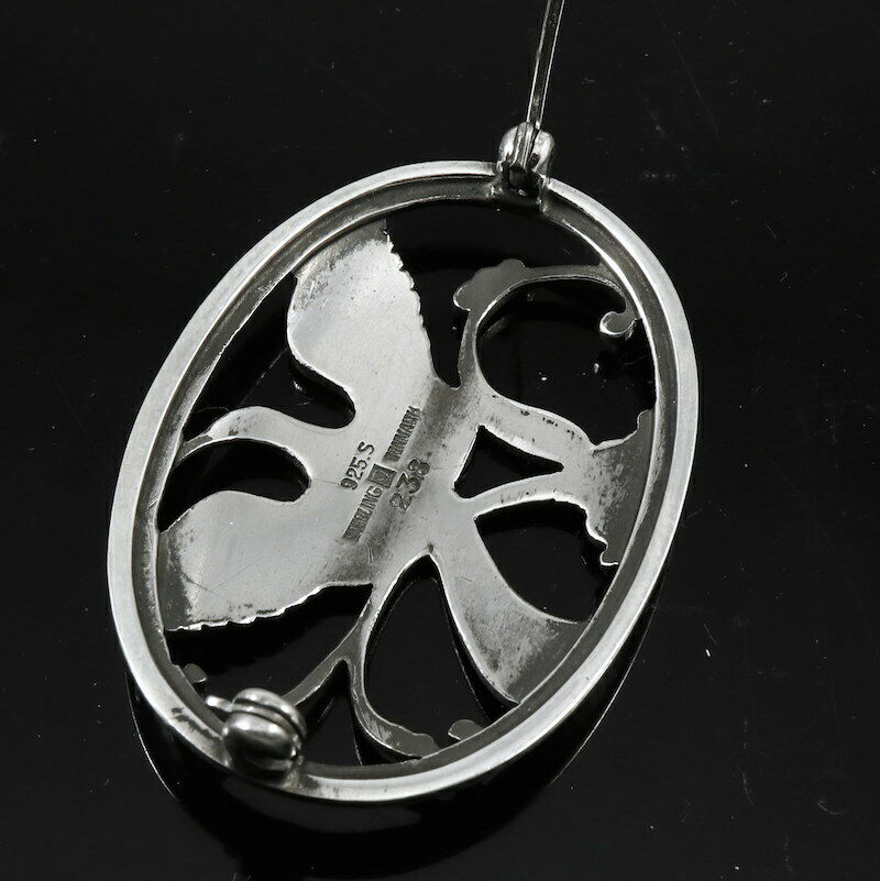 Georg Jensen. Sterling Silver Brooch #238. 1933-44 Hallmarks.