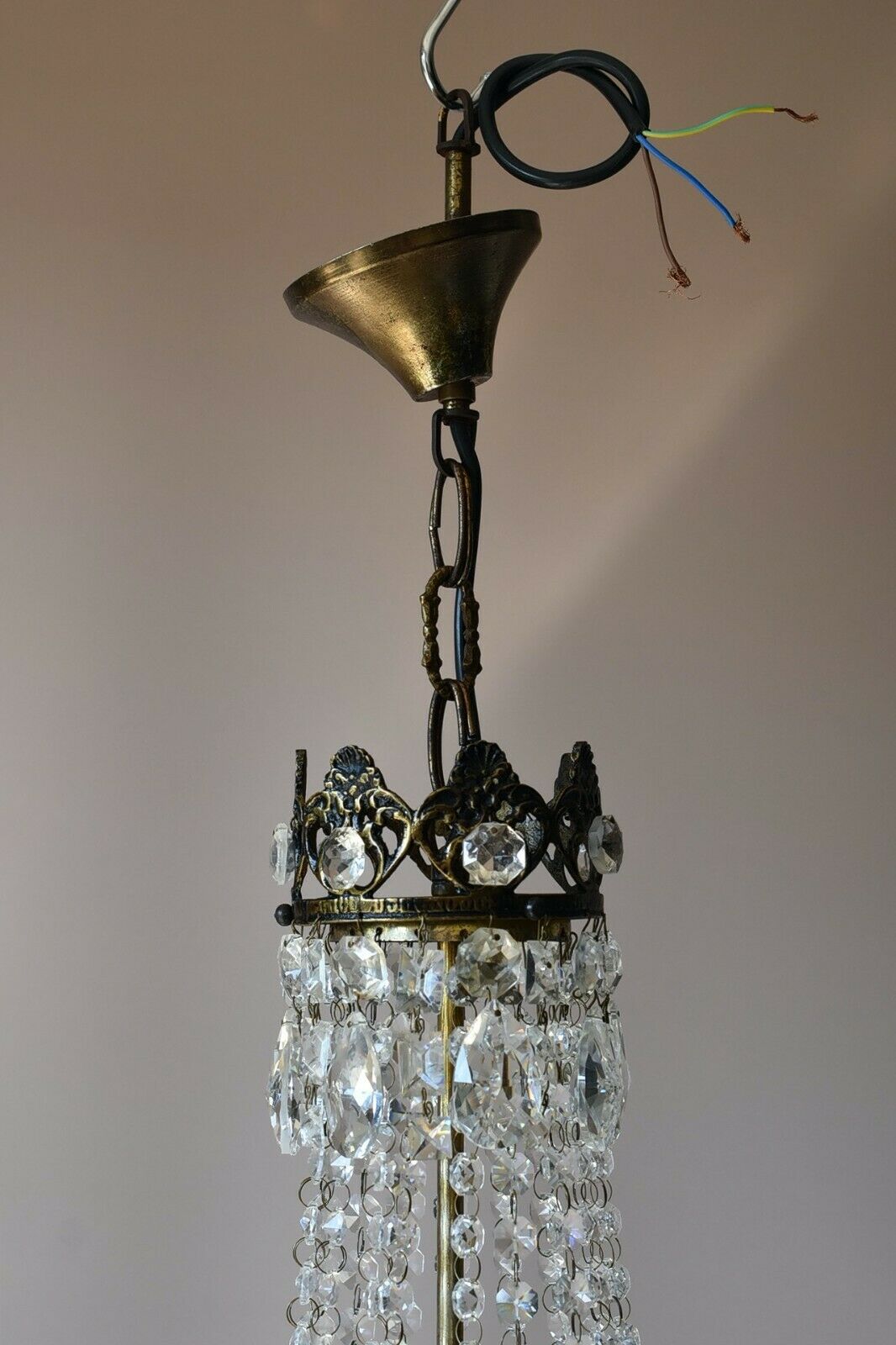 Empire Vintage Crystal Chandelier French Home & Living Lighting Pendants Lamps