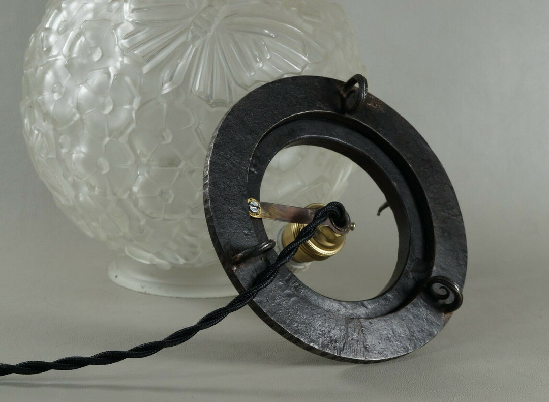 HANOTS : French 1930 art deco lamp ................ daum muller degué era France