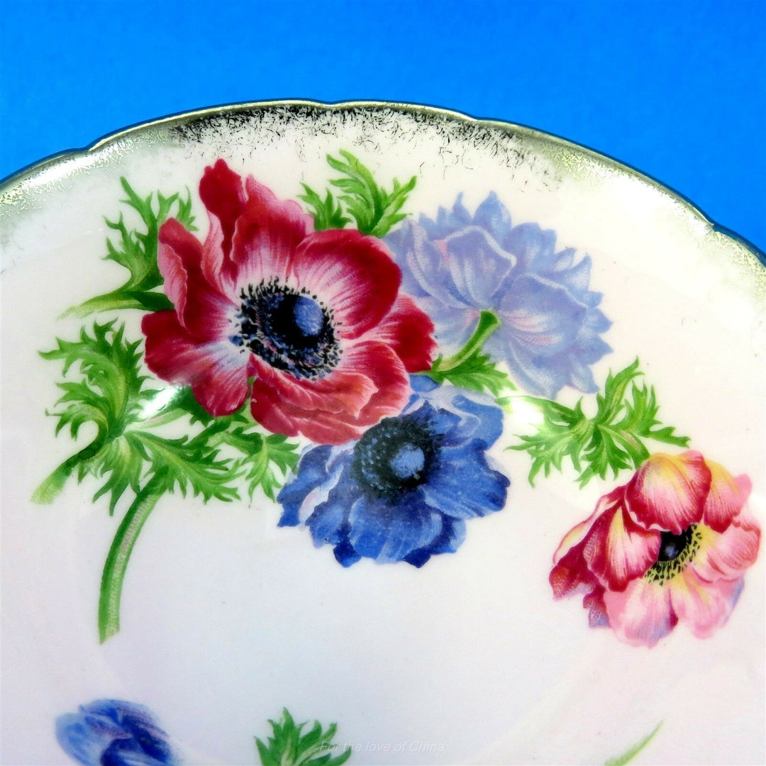 パラゴン　ピンク地に華やかなアネモネ　カップ&ソーサー