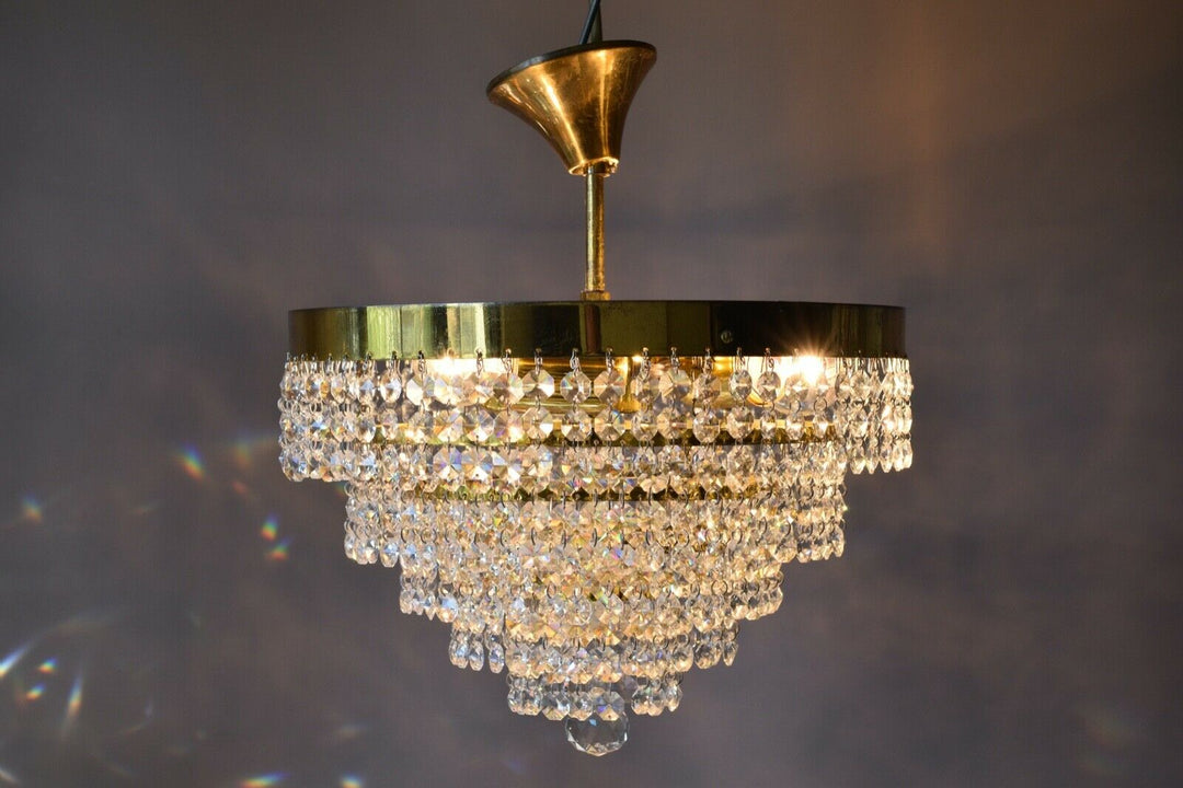 Flush Crystal Chandelier, Antique Hallway Vintage HomeLiving Kitchen lighting