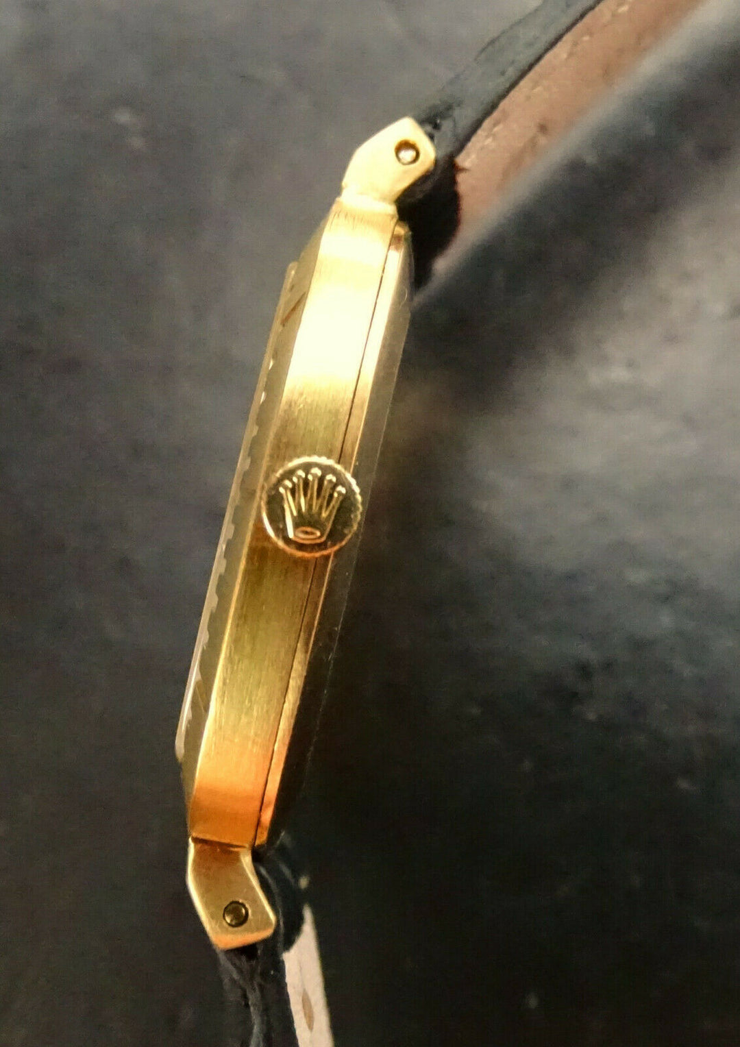Rolex Cellini ♛ Diamond 4084 Yellow Gold 18K 750 Vintage Luxury Men's Watch 1980