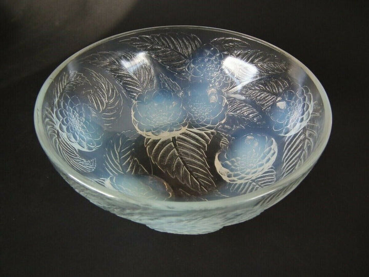 Rene Lalique Opalescent Glass 'Dahlias No.1' Bowl
